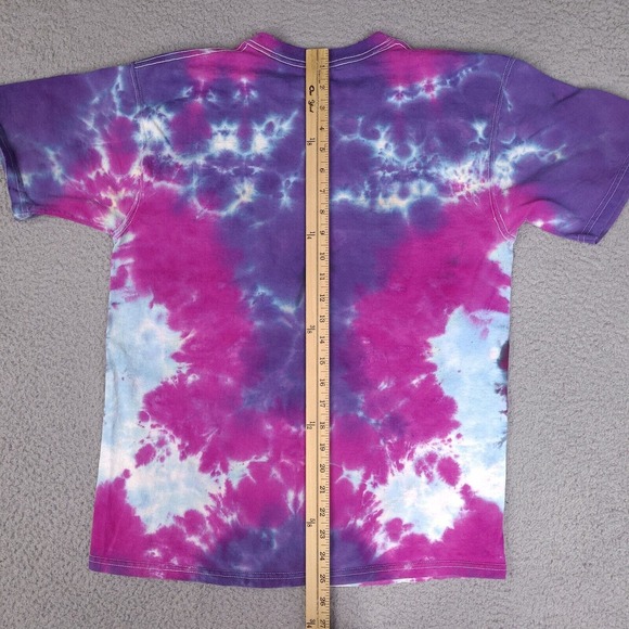 Peace Tie Die T-Shirt Adult Medium Colorful Fruit Of The Loom Lofteez Peace Love - Picture 14 of 15
